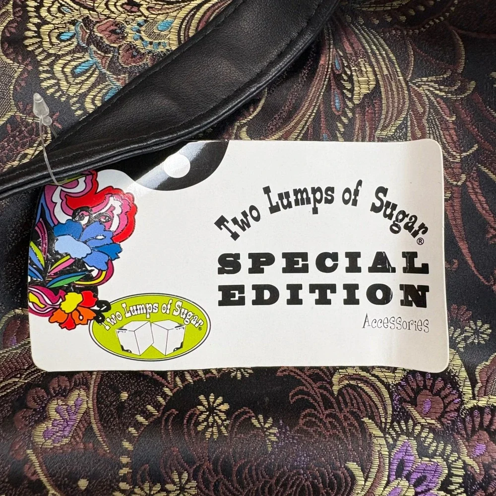 NWT Two Lumps of Sugar Special Edition Brown Paisley Brocade Tote‎ Bag 21